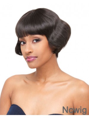 Capless Short Straight Brown Exquisite Bob Wigs