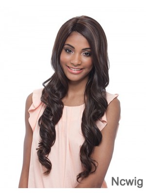 Long Wavy Layered Comfortable Brown Lace Front Wigs