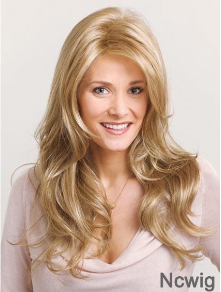 Incredible Blonde Wavy Layered Capless Long Wigs