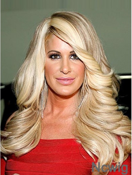 Fabulous 18 inch Chin Length Curly Layered Capless Kim Zolciak Wigs