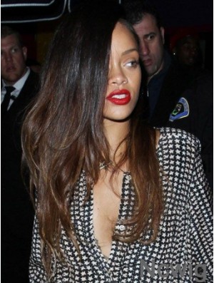 Ombre/2 Tone Wavy Layered Lace Front 24 inch Comfortable Rihanna Wigs