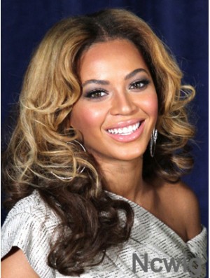 Ombre/2 tone Long Wavy Without Bangs Lace Front 16 inch Beyonce Wigs