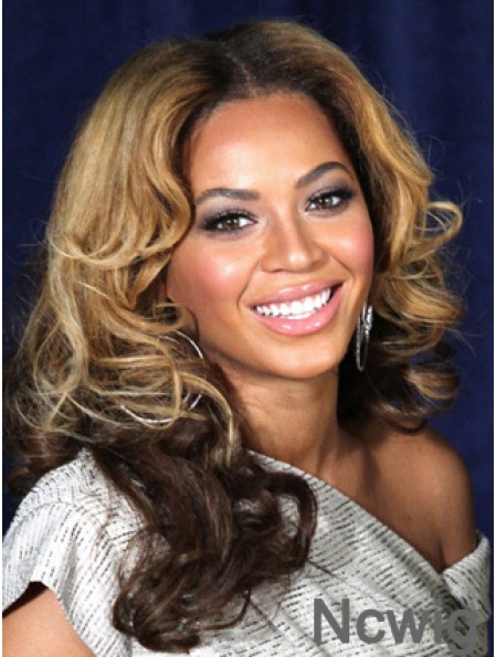 Ombre/2 tone Long Wavy Without Bangs Lace Front 16 inch Beyonce Wigs