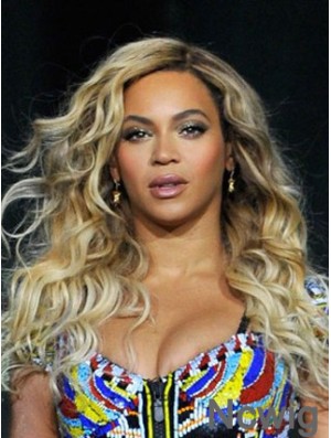 Ombre/2 tone Long Wavy Without Bangs Lace Front 18 inch Beyonce Wigs