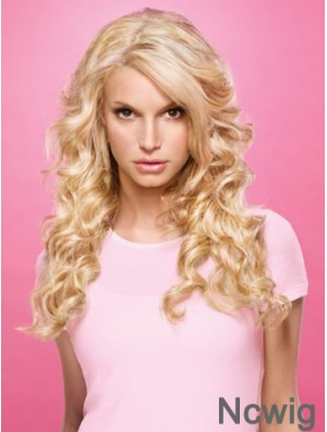 Wavy Lace Front Layered Long Blonde Popular Jessica Simpson Wigs