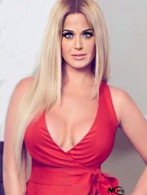 Straight Lace Front Long Layered Synthetic 27 inch Blonde Kim Zolciak Wigs