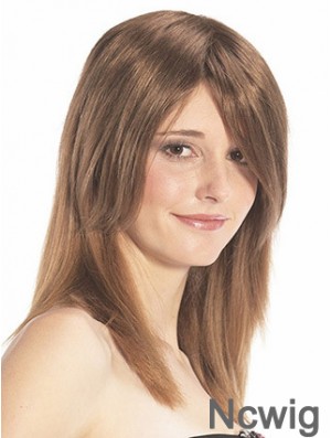 Straight Auburn Designed Remy Human Hair Half Wigs