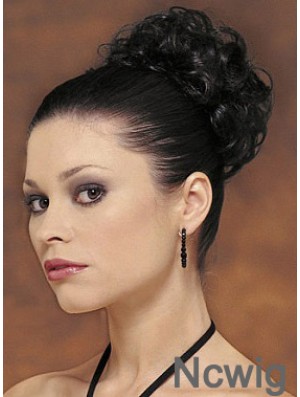 Black Big Bun Hair Piece